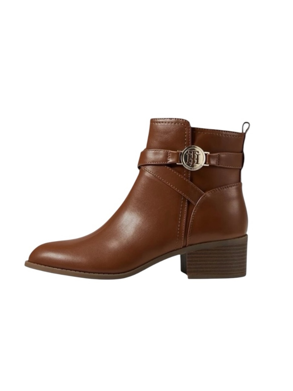 New Tommy Hilfiger Women's Diyana Tan Ankle Booties Classic Fall‎ Winter